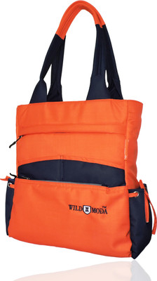 Wildmoda Shoulder Bag(Orange, Black), Black;orange