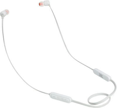 JBL T160BT Bluetooth Headset with Mic(White, In the Ear)