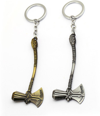 NeoTask Marvel Thor Strombreaker Gold and silver Combo metal Key Chain