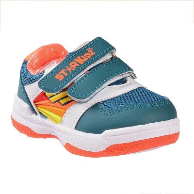 

Dayz Boys Velcro Walking Shoes(Green, Green;orange