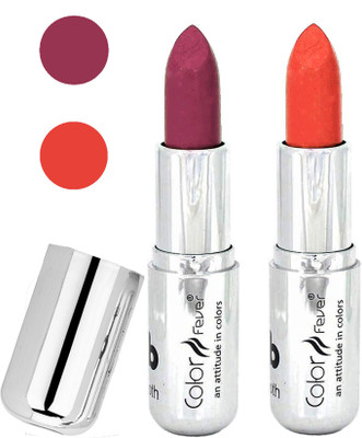 

Color Fever Long last soft shine lipstick A128(plum-orange, 8 g)