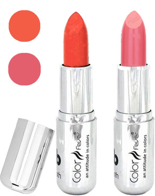 

Color Fever Long last soft shine lipstick A241(orange-peach, 24 g)