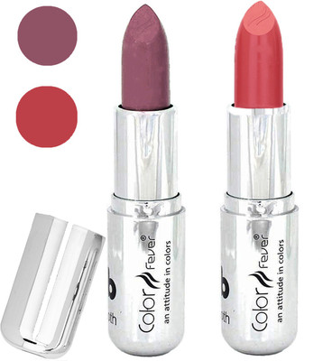 

Color Fever Long last soft shine lipstick A208(plum-peach, 8 g)