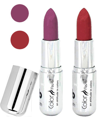 

Color Fever Long last soft shine lipstick A56(light purple-dark red, 8 g)