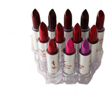 

Benny Style Lipsticks - 12 pieces box(Multicolor, 10 ml)
