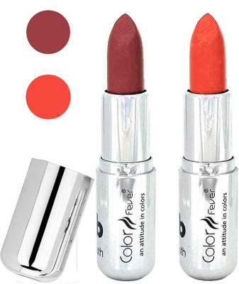 

Color Fever Long last soft shine lipstick A38(mauve-orange, 8 g)