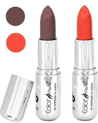 

Color Fever Long last soft shine lipstick A157(brown-orange, 8 g)