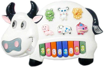 

crazy toys Multicolour Plastic Cow Piano Keyboard(Gold)