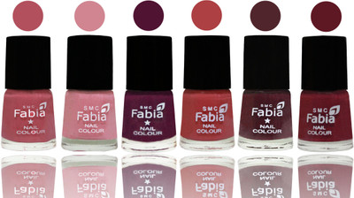 

Fabia Nail Polish Matte Look Attractive Your Nails Mauve Pink-Rose-Boysenberry-Peach-Wine-Jam(Pack of 6)