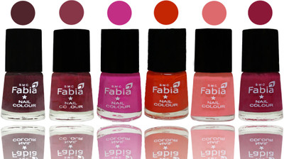 

Fabia Nail Polish Matte Look Attractive Your Nails Wine-Wine Red-Pink Pink-Fire Orange-Baby Pink-Pure Wine(Pack of 6)
