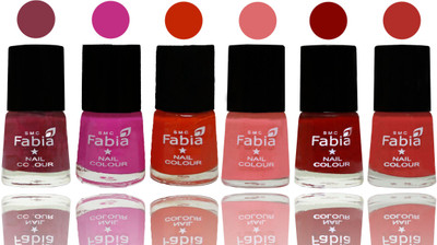 

Fabia Nail Polish Matte Look Attractive Your Nails Wine Red-Pink Pink-Fire Orange-Baby Pink-Bold Red-Candy Orange(Pack of 6)