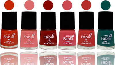 

Fabia Nail Polish Matte Look Attractive Your Nails Fire Orange-Baby Pink-Bold Red-Strawberry-Candy Orange-Pine Green(Pack of 6)