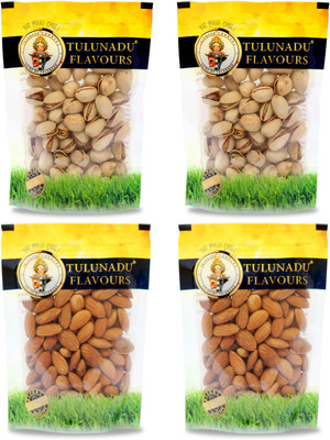 

tulunadu flavours Dry Fruits Combo Pistachios, Almonds(400 g, Pouch)
