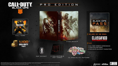

Call of Duty: Black Ops 4 (Pro Edition)(Game and Bonus Content, for PS4)