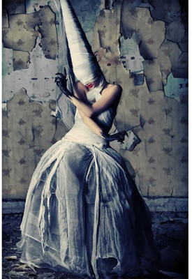 

Akhuratha Wall Poster Shot Of A Twilight Girl In White Dress Paper Print(12 inch X 18 inch, Rolled)