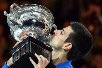 

Aabhaas Wall Poster Novak Djokovic Tennis Player Paper Print(12 inch X 18 inch, Rolled)