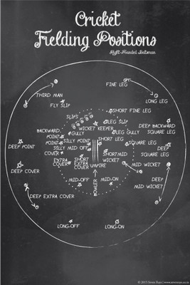 

Wall Poster Cricket Fielding Positions Paper Print(12 inch X 18 inch, Rolled)