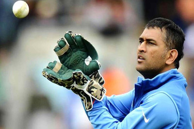 

Aabhaas Wall Poster Mahendra Singh Dhoni Cricket Player Paper Print(12 inch X 18 inch, Rolled)