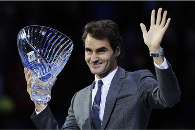 

Aabhaas Wall Poster Roger Federer Tennis Player Paper Print(12 inch X 18 inch, Rolled)