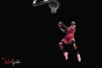 

Aabhaas Wall Poster Michael Jordan Basketball Paper Print(12 inch X 18 inch, Rolled)