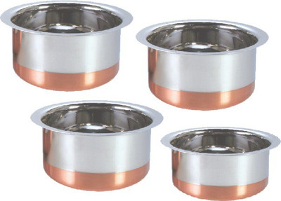 Tallboy Pot 1 L(Copper, Stainless Steel), Silver
