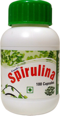 

kranthi's bio foods spirulina capsules 100s Plant-Based Protein(50 g, NA)