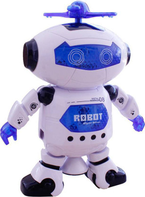

KM ROYALS KM Royals Dancing Robot with Music, 3D Flashing Lights, Dancing Naughty Robot for Kids,Battery Operated, Multi Color (White)(White)