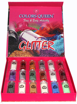

COLORS QUEEN Face & Body Antisthy Dry Powder Glitter(Multicolor)