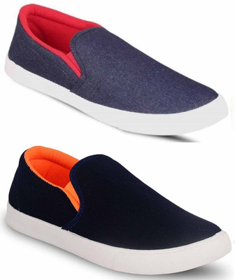 

JETTER Loafers For Men(Blue, Blue/red