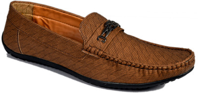 

Leon Big Size Tan Loafers For Men(Tan