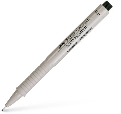 Faber-Castell Sketch .3 Nib Sketch Pens with Washable Ink(Set of 3, Black)