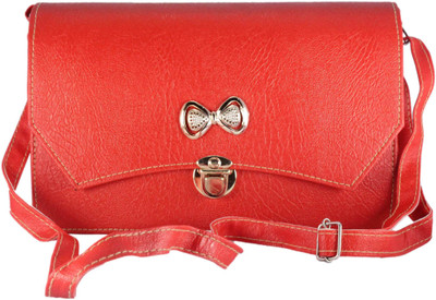 

Rasmarket Girls Evening/Party, Casual, Formal Red PU Sling Bag