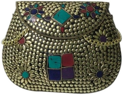 

AR Greats Women Casual Multicolor Metal Sling Bag