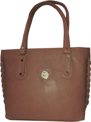 

shopping island Girls Casual, Formal, Evening/Party Brown PU Hand-held Bag