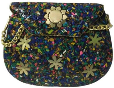 

AR Greats Women Casual Multicolor Metal Sling Bag