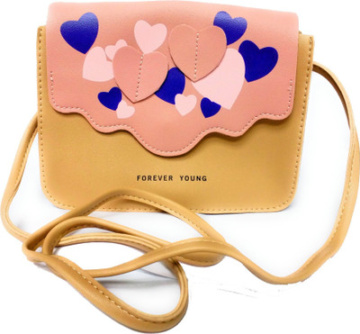 

Reliable Girls Casual Yellow PU Sling Bag