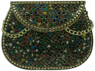 

AR Greats Women Casual Multicolor Metal Sling Bag