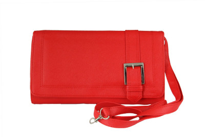 

streetkart Women Formal Red Canvas Sling Bag