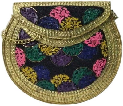 

AR Greats Women Casual Multicolor Metal Sling Bag
