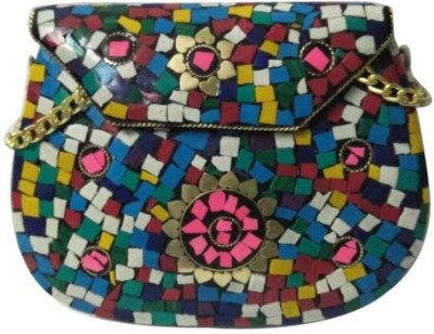 

AR Greats Women Casual Multicolor Metal Sling Bag