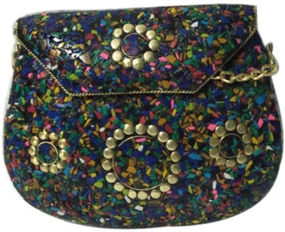 

AR Greats Women Casual Multicolor Metal Sling Bag