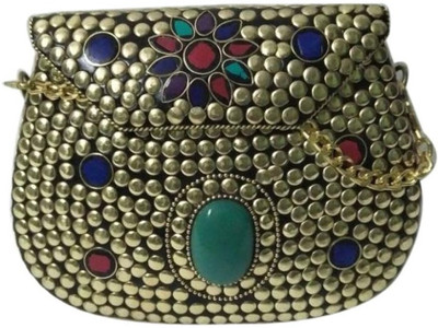 

AR Greats Women Casual Multicolor Metal Sling Bag