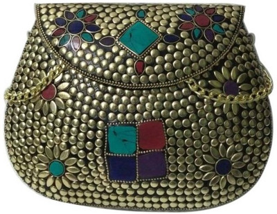 

AR Greats Women Casual Multicolor Metal Sling Bag