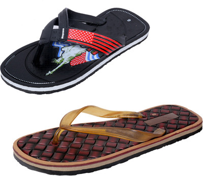 

Indistar SetpCare Super Soft and Comfortable Slippers, Black::brown