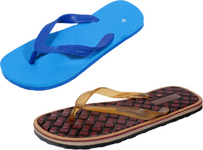 

Indistar SetpCare Super Soft and Comfortable Slippers, Blue::brown