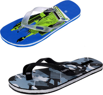 

Indistar SetpCare Super Soft and Comfortable Slippers, Blue::multicolor