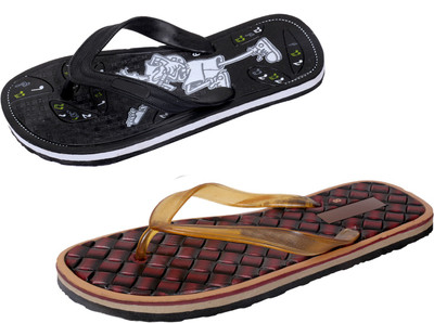 

Indistar Super Soft and Comfortable Slippers, Black::brown