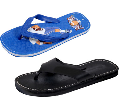 

Indistar Super Soft and Comfortable Slippers, Blue::black