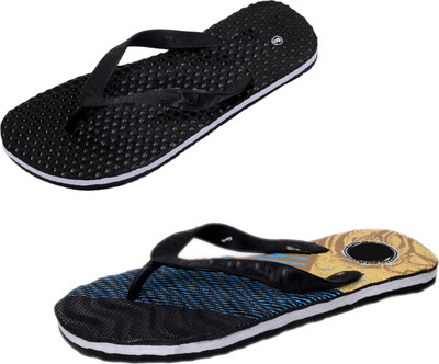 

Indistar SetpCare Super Soft and Comfortable Slippers, Black::multicolor