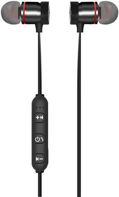 

AP SALES | APS-BH-4.1 Bluetooth Sports HeadSet with mic | Metal Body / In the Ear Smart Headphones(Wireless), Black